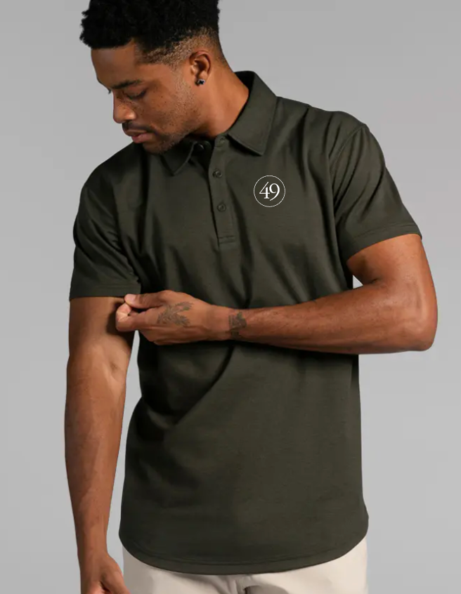 Bylt Drop-Cut Polo: BYLT Signature | Forest