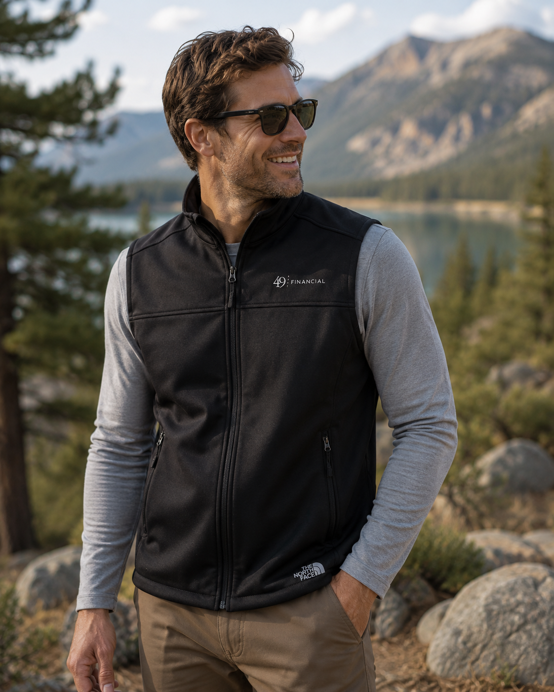 The North Face Men's TNF Black Ridgewall Soft Shell Vest - Men's