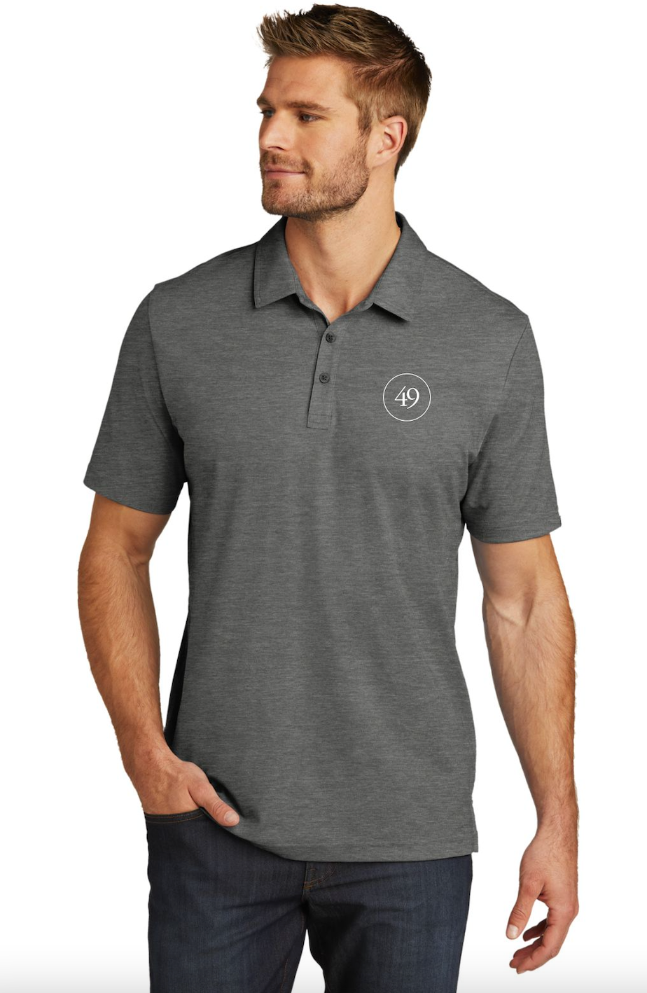 TravisMathew Polo | Quiet Shade Grey Heather